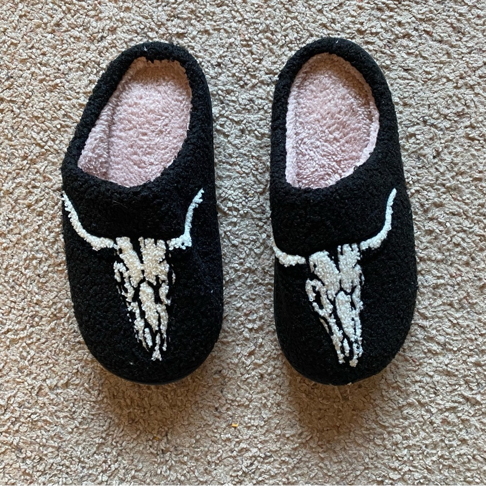 western longhorn slippers